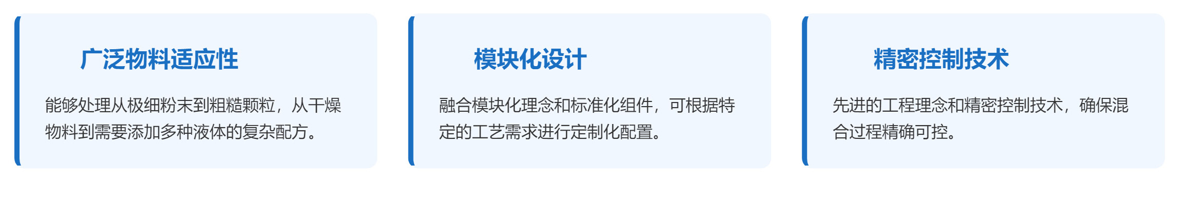 科尼樂連續(xù)式混合機(jī)產(chǎn)品特點(diǎn)